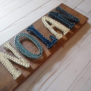 NURSERY NAME SIGN String art Family name sign Personalised baby gift personalized baby gift Kids wall art New baby gift Baby shower gift