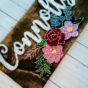 CUSTOM STRING ART Custom name sign, personalized baby room decor Personalized nursery decor Kids bedroom decor home decor est. Sign gifts
