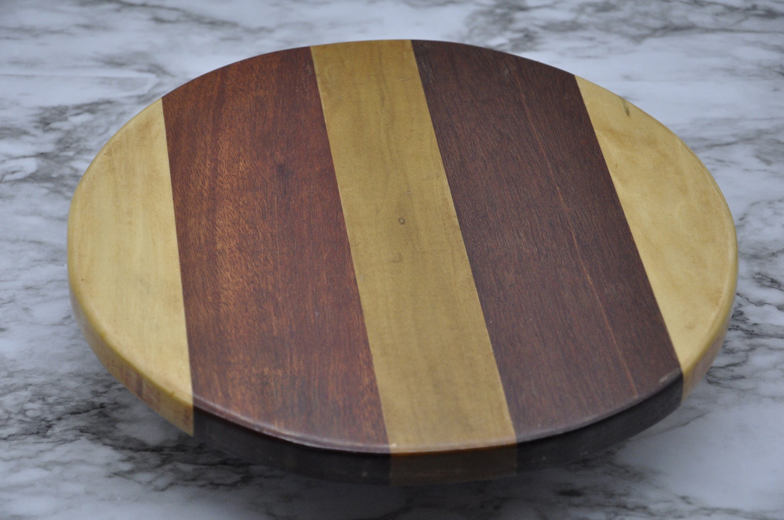 Wooden Cake Turntable 12 Diameter Lazy Susan Etsy