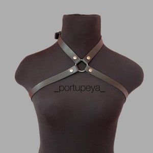 chest harness leather belt women harness belt