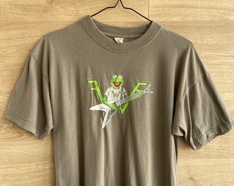 Vintage Y2K Weezer / Muppets T Shirt SMALL - It's Not Easy Being