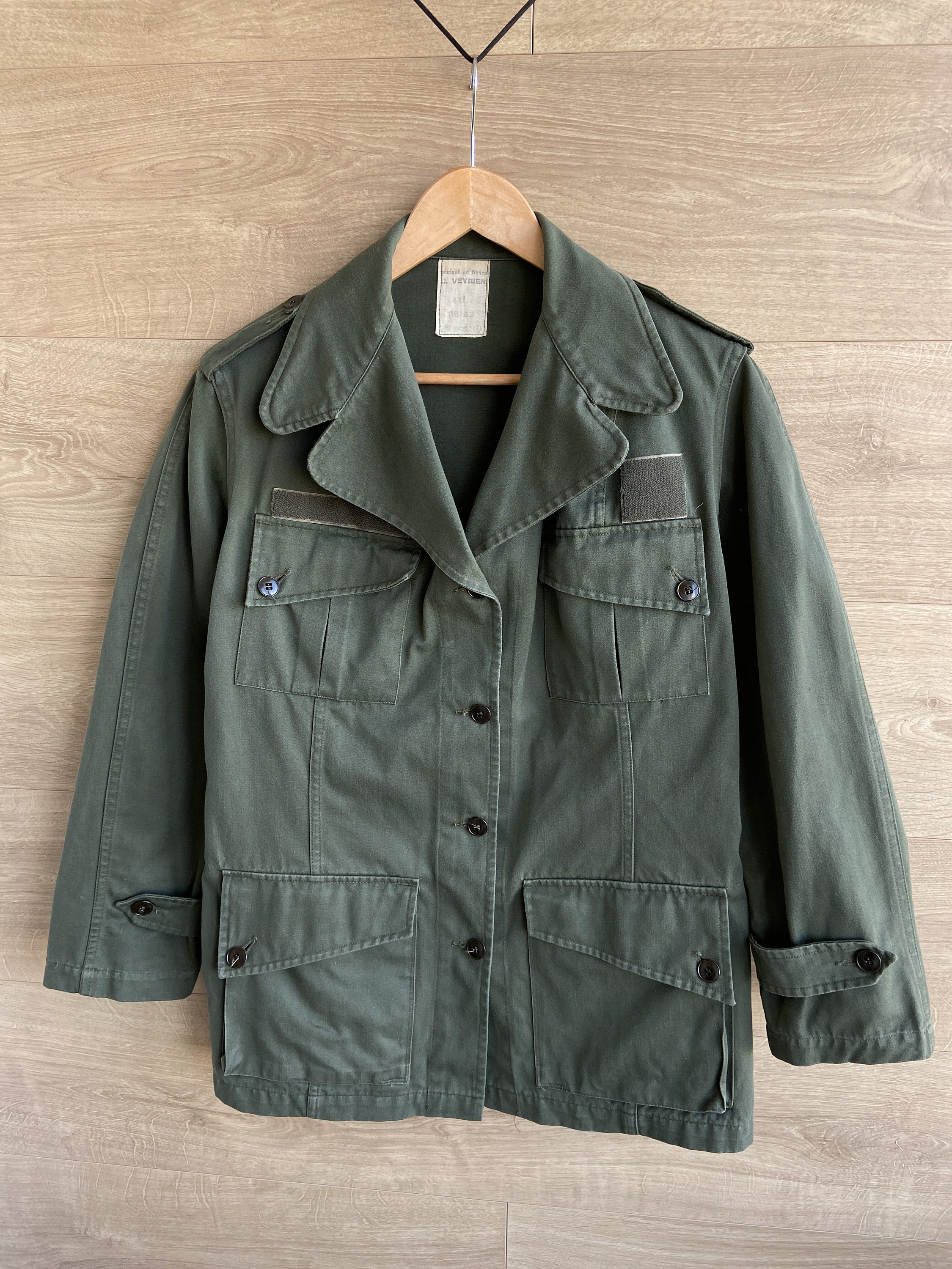 ジャケット・アウター Rare!1950s HBT french military jacket Vintage French Army HBT Cotton Women's Field Jacket - Etsy