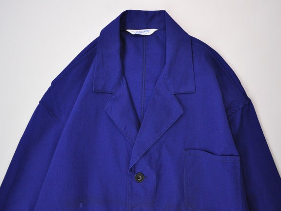 Vintage European Work Coat / Indigo Shop Coat / Du