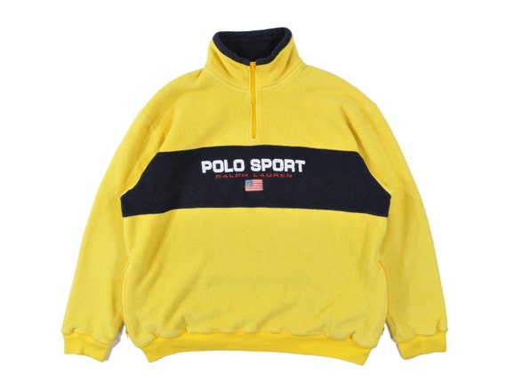 polo sport yellow sweatshirt