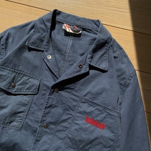 24&quot;pit Vintage Worker Jacket, Cotton Work Jacket Snap Buttons