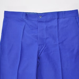 Vintage French Work Trousers, Blue Pants, Euro Workwear