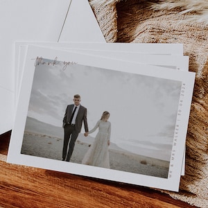 Dankeskarte, Hochzeit-Dankeskarte, Foto-Dankeschön-Karte druckbar, Dankeskarte mit Foto, Hochzeitsvorlage, Dankesnotizen, Paisley