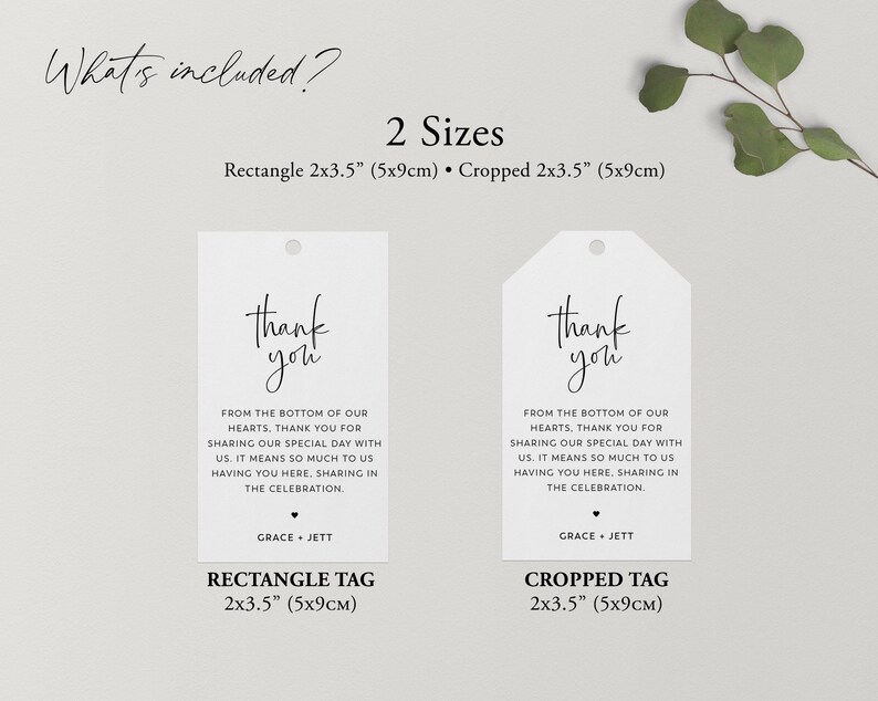 Wedding Favor Tag Template Minimalist Favour Tag Printable - Etsy