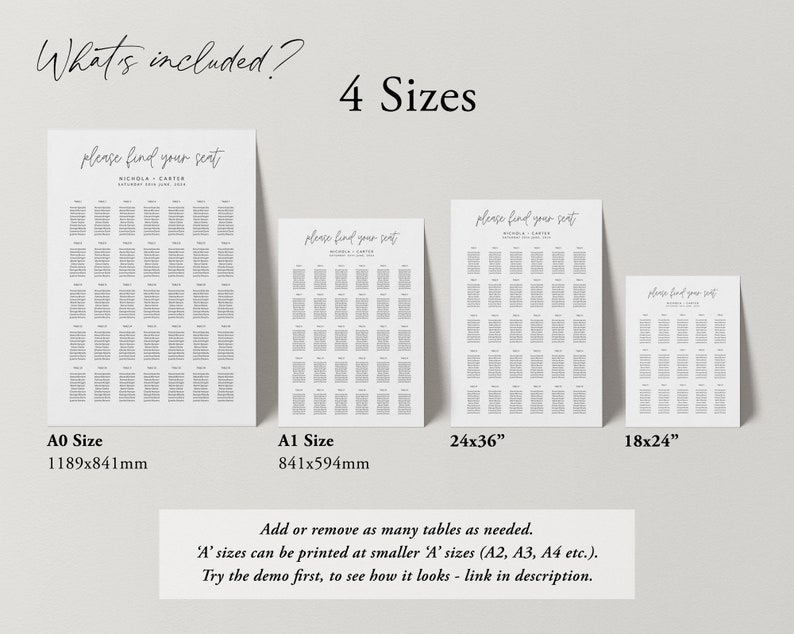 Wedding Seating Chart Poster Nichola Editable Seating Plan Printable Seating Chart Wedding Seating Chart Minimalist Wedding Seating Signs Wall Hangings Gkjwonosari Com