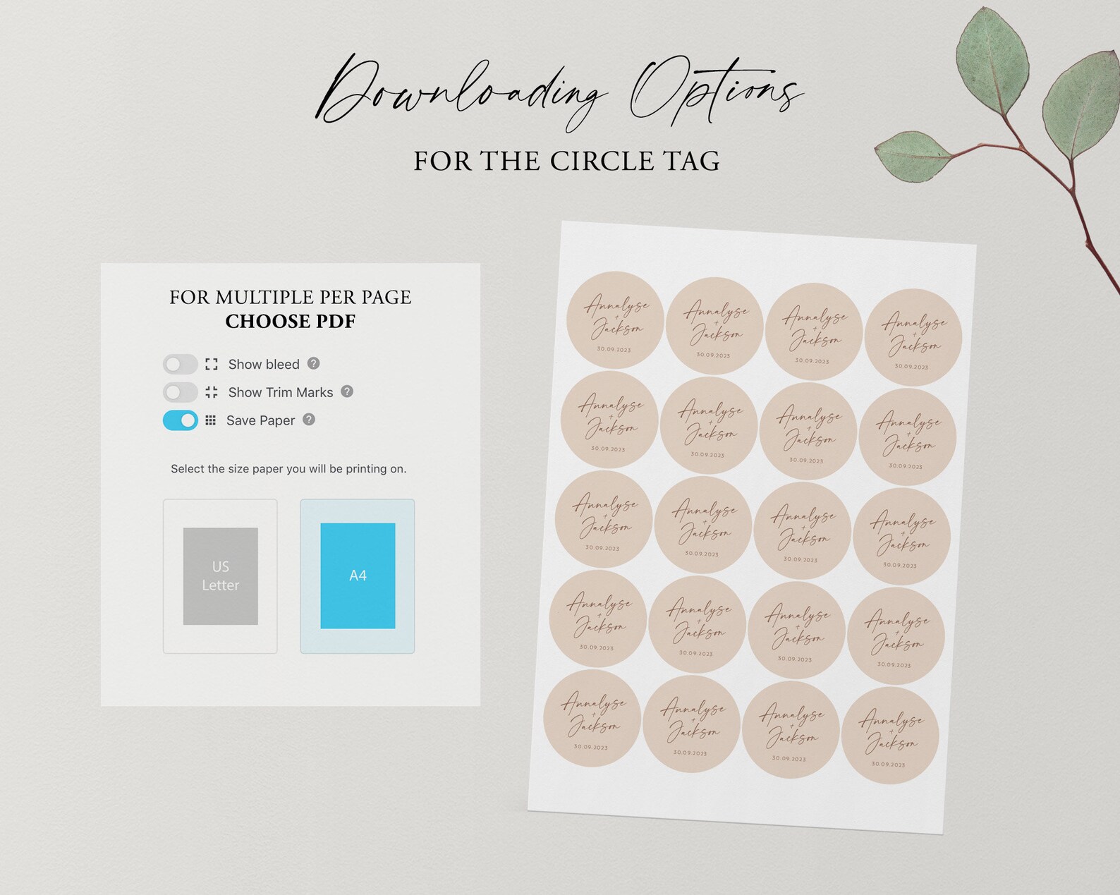 Wedding Favor Tag Template Minimalist Favour Tag Printable - Etsy