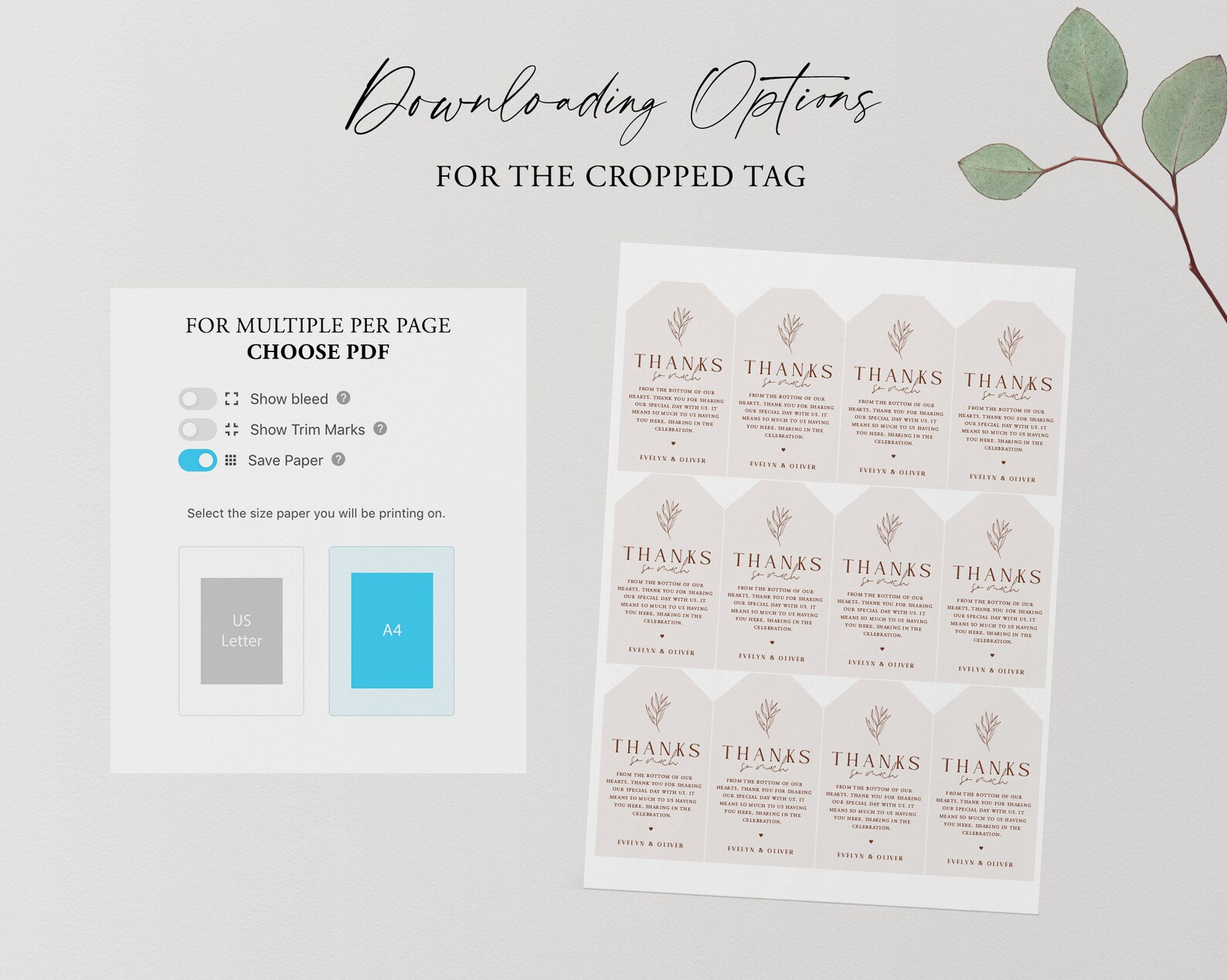 Wedding Favor Tag Template Minimalist Favour Tag Printable - Etsy