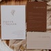 Botanical Minimalist Wedding Invitation Template Set, Wedding Invitation Template Download, Editable Invitation Set, Terracotta, Evelyn