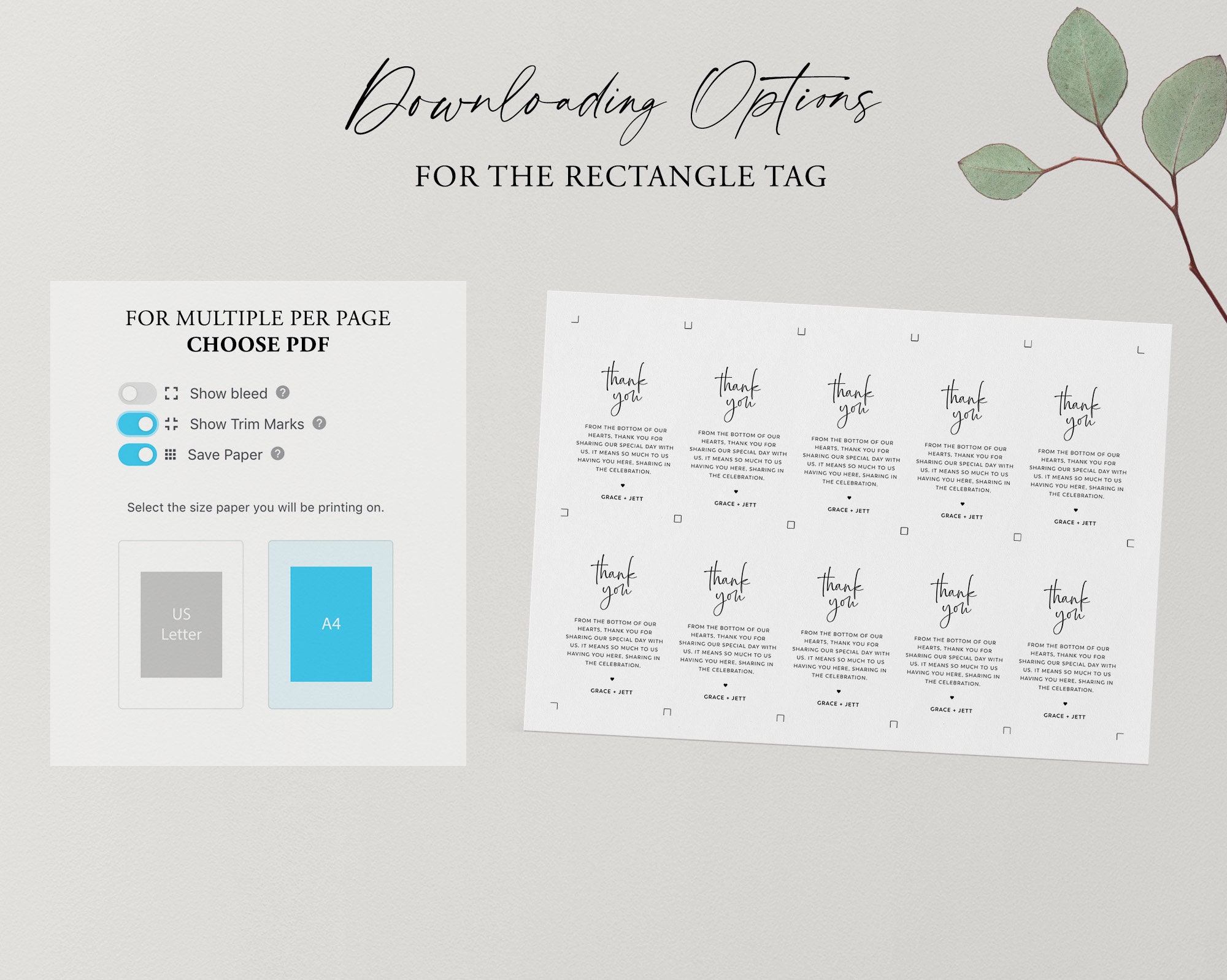 Wedding Favor Tag Template Minimalist Favour Tag Printable | Etsy
