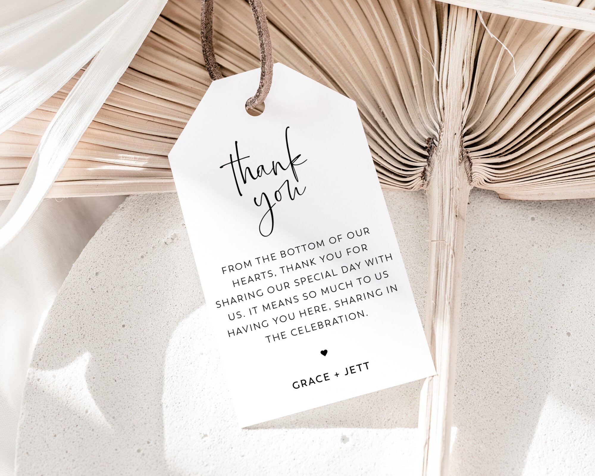 Wedding Favor Tag Template Minimalist Favour Tag Printable | Etsy