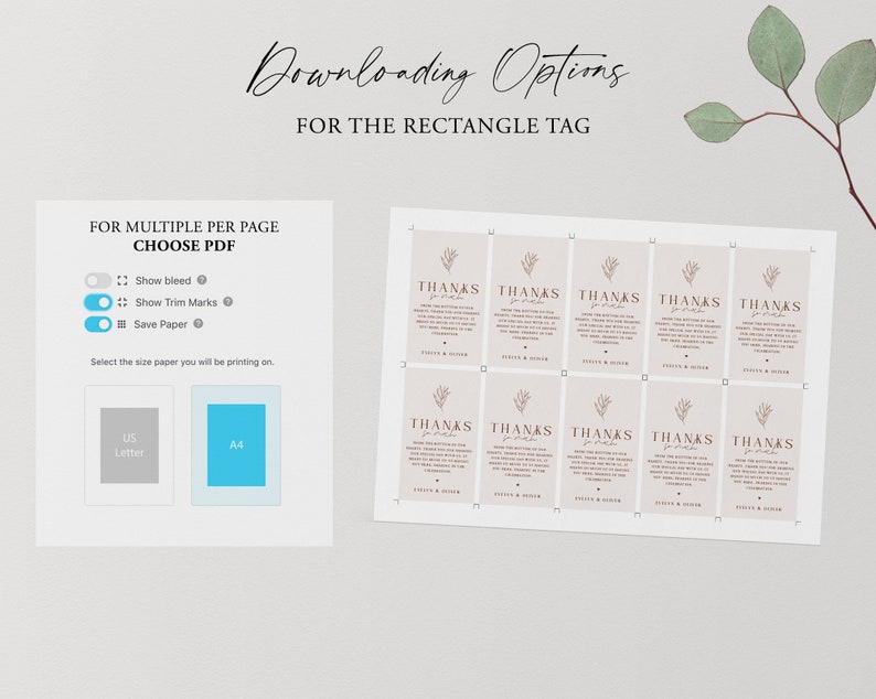 Wedding Favor Tag Template Minimalist Favour Tag Printable - Etsy