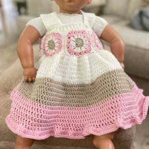 Baby Boho Sundress-Crochet Baby Dress-Baby Gift