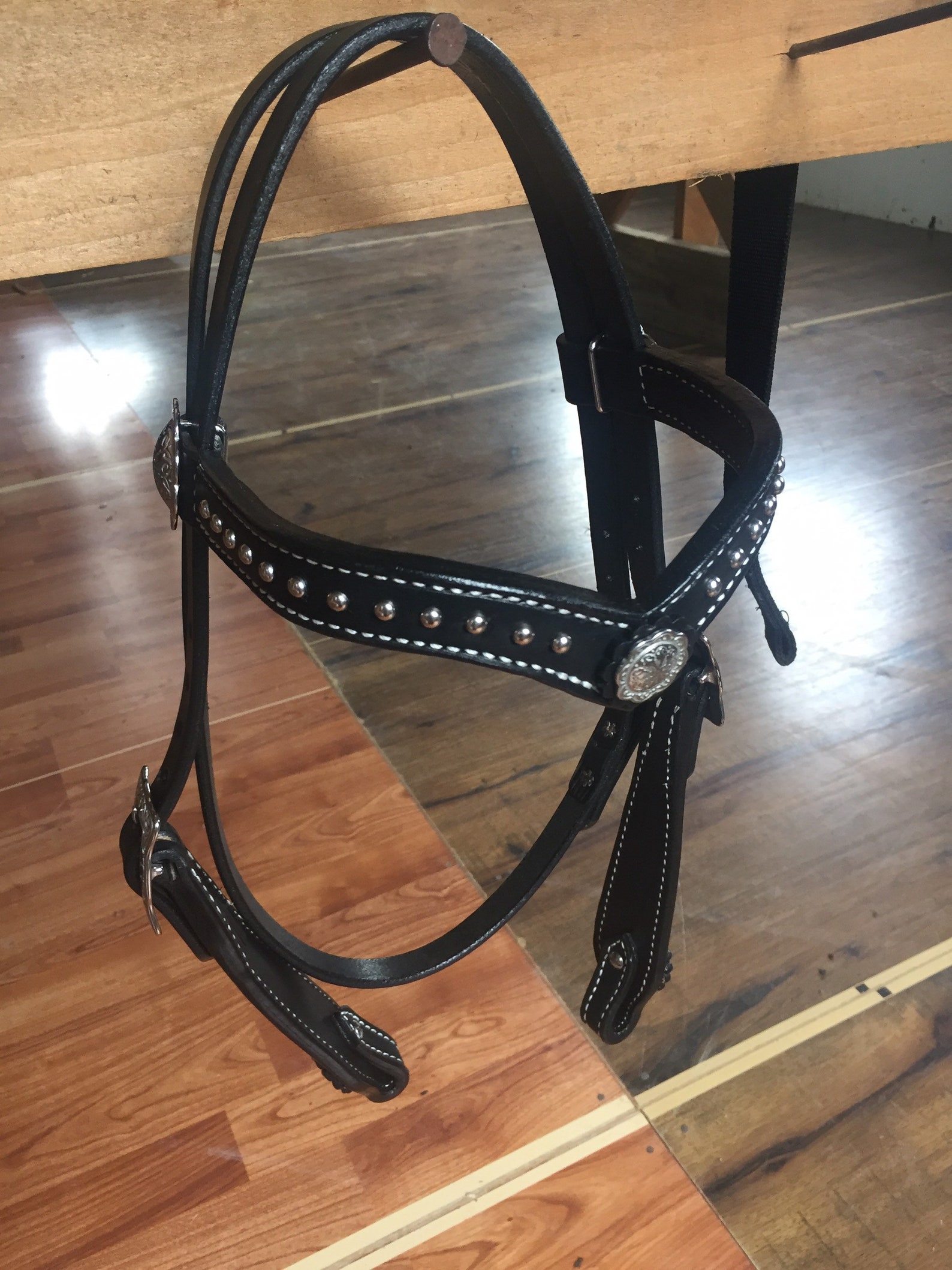 Black Leather Horse Bridle Amish Made | Etsy