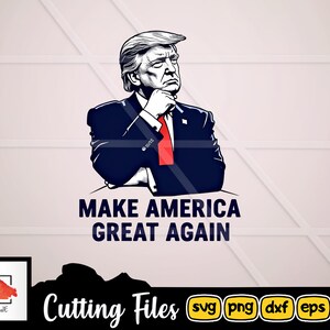 Trump png MAGA svg cut file - Make America Great Again 2024, print svg file