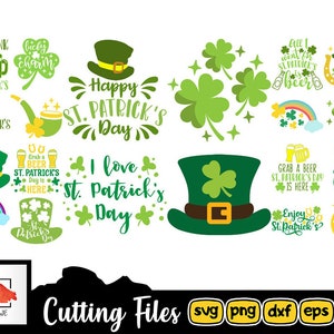 St Patricks Day Svg Bundle for Cricut Lucky Svg - Etsy