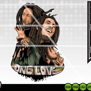 Bob Marley SVG cut files, Awesome Cricut Silhouette printable vector clip arts, Bob Marley shirt print, for cutting machines, Bob Marley png