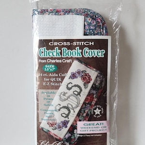 Cross Stitch Check Book Cover from Charles Craft Vintage
