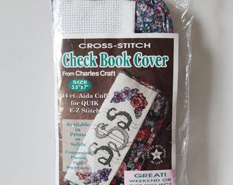 Cross Stitch Check Book Cover from Charles Craft Vintage