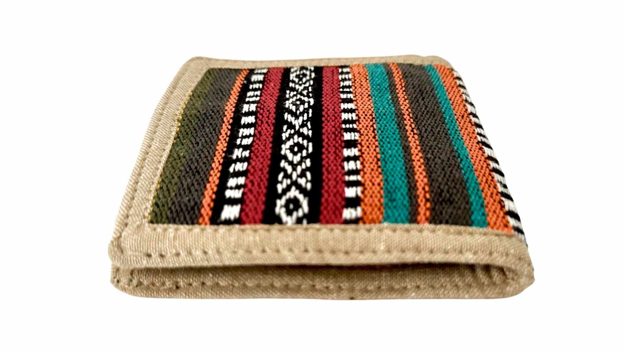 Zillion Craft canapa naturale e Gheri fatto Bi-Fold portafoglio sottile. Materiale vegano resistente al sudore sottile ed elegante. Tasche multiple slot per schede con design leggero. Artigianato