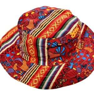 Himalayan Hemp Patchwork Sun Hat: Breathable Beach Bucket Hat