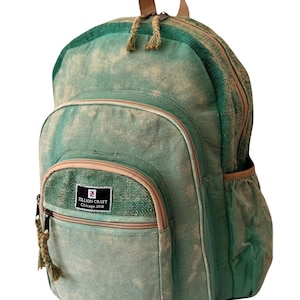 Sac à dos en chanvre : coton biologique Gheri, sac à dos de voyage unisexe