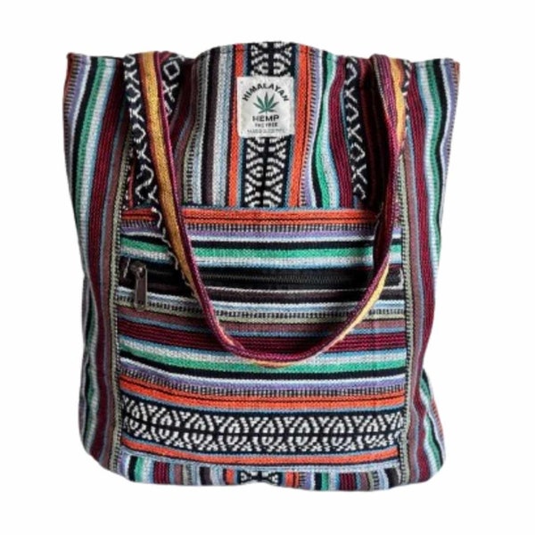 Colorful Open Tote gheri hand  bag for beach, gym, shopping & daily use.Medium size tote bag for girl and women.Canvas boho hippie tote bag.