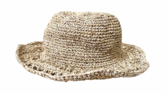 Handmade Hemp Hat: Natural Fiber, Adjustable Brim - Etsy Israel display picture 1