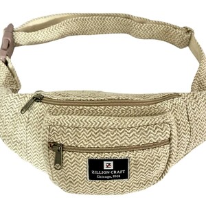 Hemp Fanny Pack: Eco-Friendly Crossbody Waist Bag
