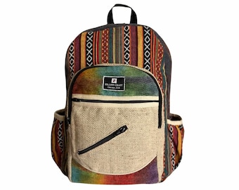 Starker Rucksack für die Uni | Laptop Reisetasche aus Hanf.