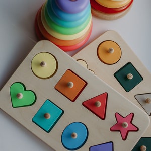 Shape Sorter Toy for Boys, Color Sorting Toy, Montessori Toys ...