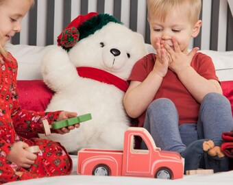 Coche de juguete de madera, juguetes preescolares, recogida de madera, juguetes Montessori, juguetes sensoriales, juguetes de madera para bebés, regalos para niños pequeños, regalo de recuerdo de sobrino