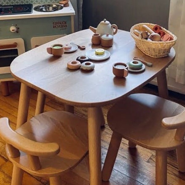 Kids Table and Chairs Etsy