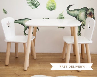 kids dinosaur table and chairs