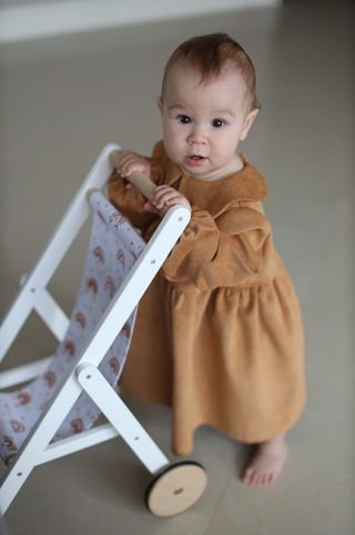 Baby Doll Stroller Doll Pram Push Cart Doll Furniture Etsy