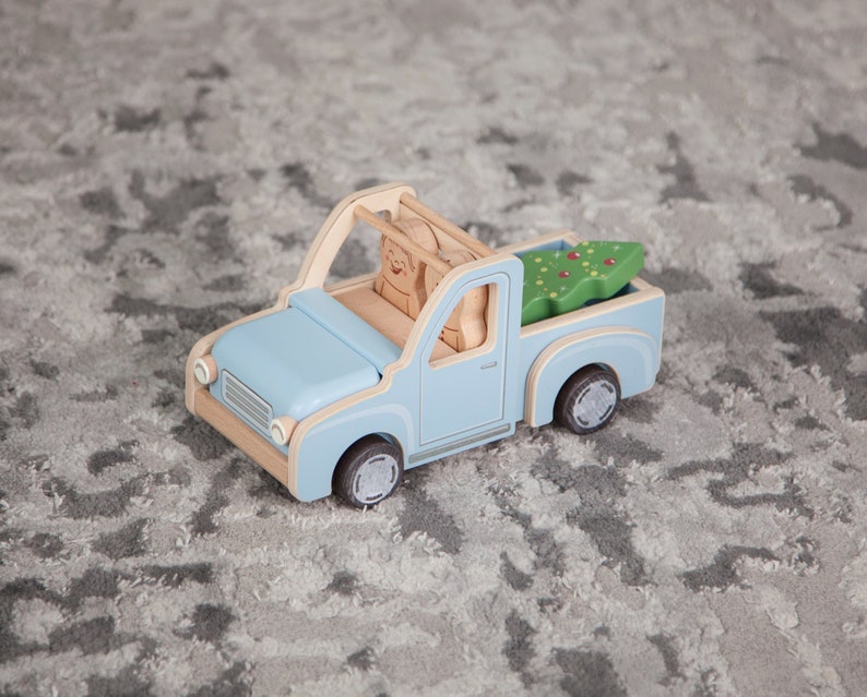 Petite voiture en bois, Jouets préscolaires, Ramassage en bois, Jouets Montessori, Jouets sensoriels, Jouets en bois pour bébé, Cadeaux pour tout-petits, Cadeau souvenir neveu image 10