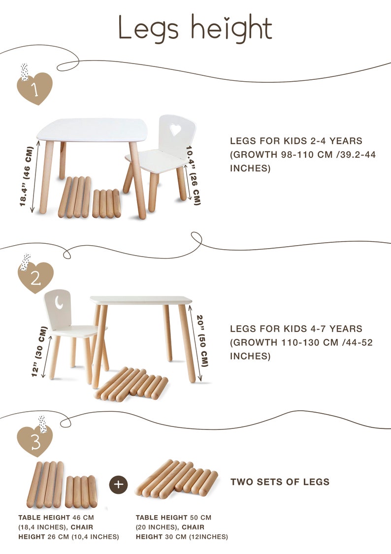 Toddler Table and Chairs Montessori Furniture Kids Etsy