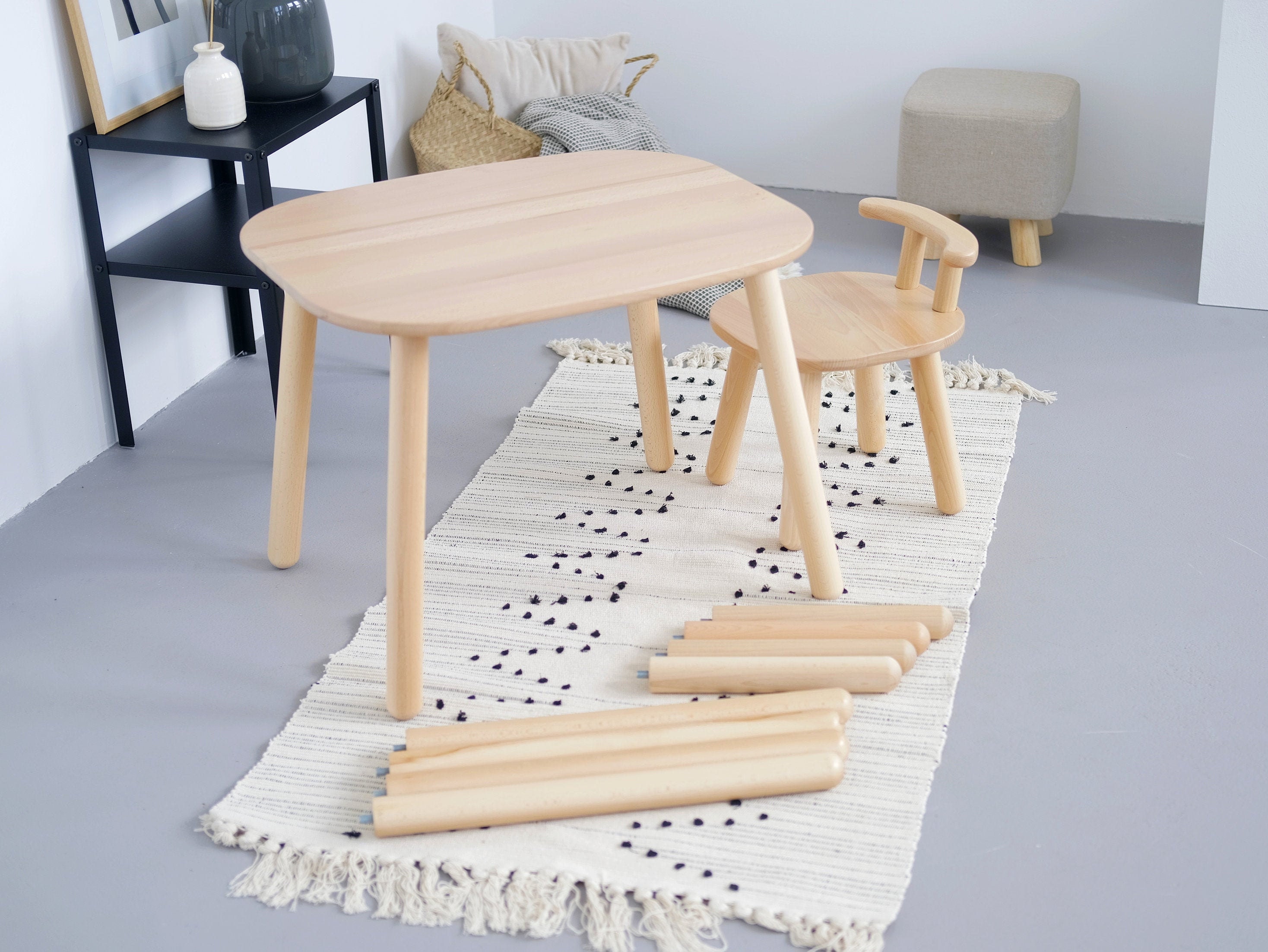 Holz Kinder Aktivitätstisch und ein Stuhl Set mit | Etsy