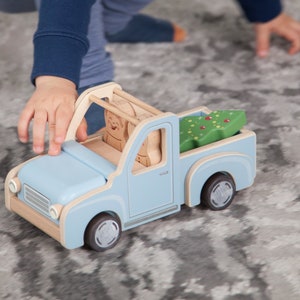 Petite voiture en bois, Jouets préscolaires, Ramassage en bois, Jouets Montessori, Jouets sensoriels, Jouets en bois pour bébé, Cadeaux pour tout-petits, Cadeau souvenir neveu image 8