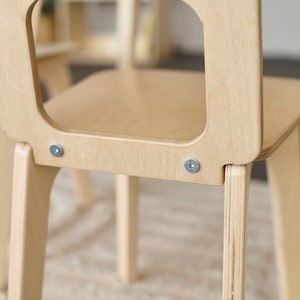 Toddler Chair, Kids Furniture, Wooden Chair, Timeout Chair, Montessori furniture School Chair Desk Chair Mini Chair Toddler gift Kids chair zdjęcie 3