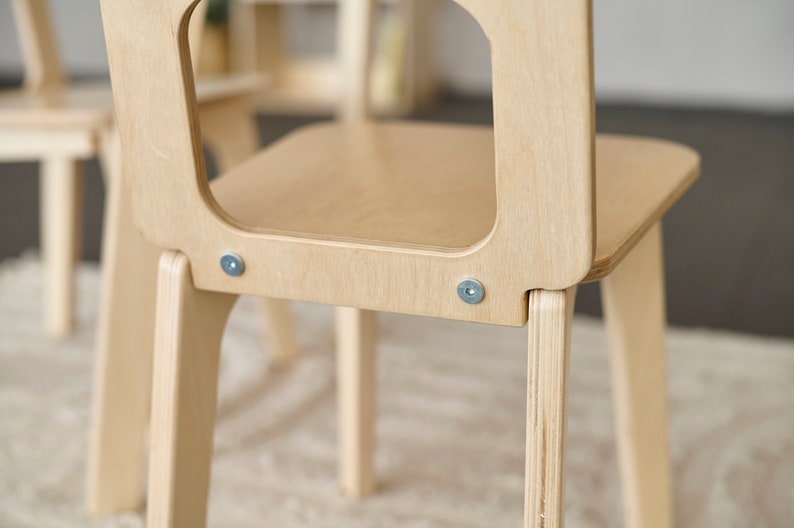 Toddler Chair, Kids Furniture, Wooden Chair, Timeout Chair, Montessori furniture School Chair Desk Chair Mini Chair Toddler gift Kids chair zdjęcie 3