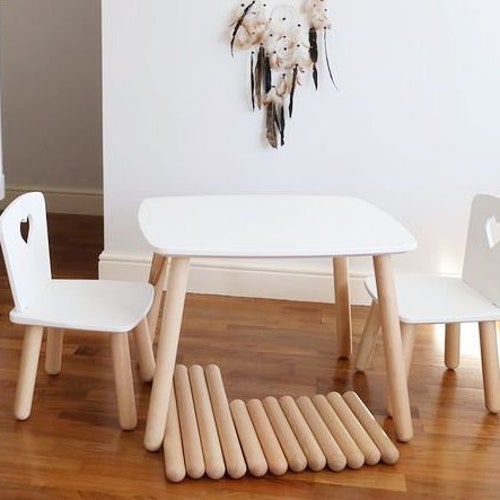 Toddler Table and Chairs Montessori Furniture Kids Etsy
