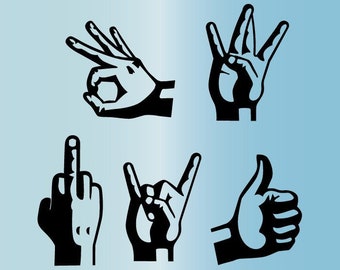 Download Middle finger cricut | Etsy