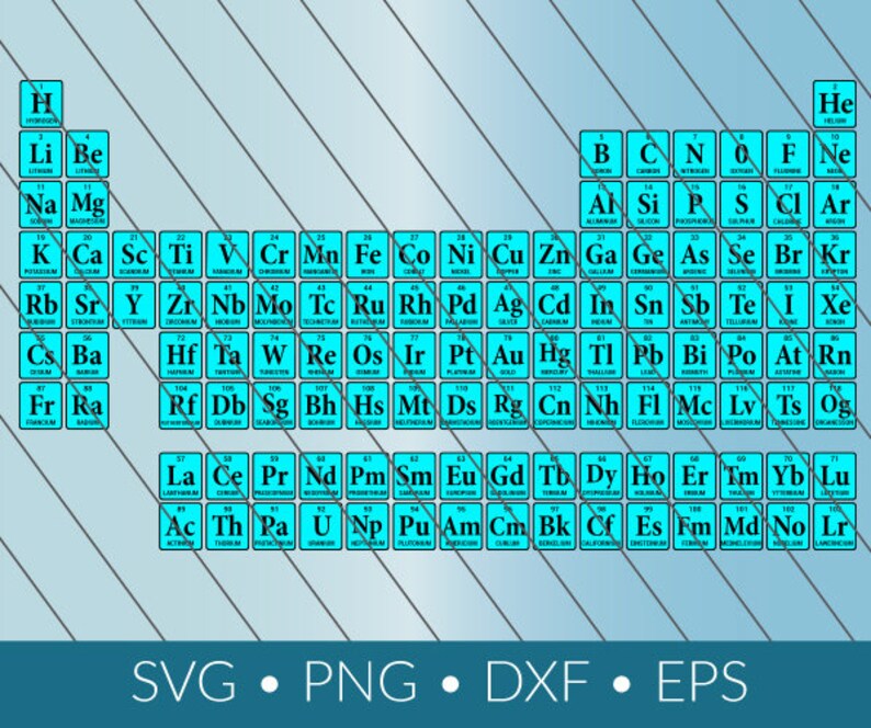 periodic table cut files chemistry svg download etsy