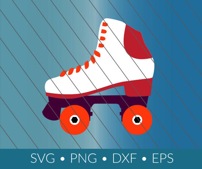 Roller Skates png eps dxf cricut silhouette Etsy