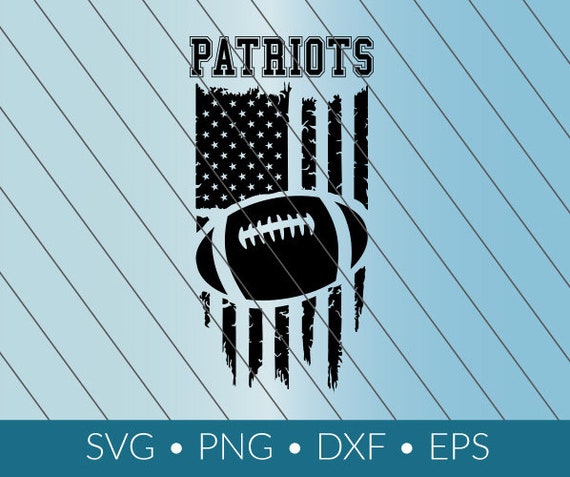 Patriots SVG Football Flag download distressed png eps dxf | Etsy