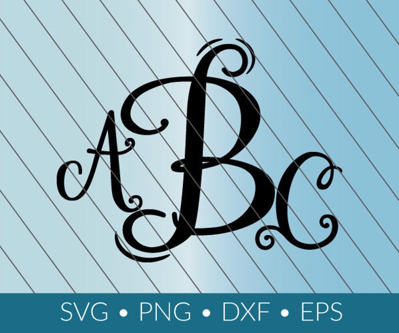 Interlocking monogram stylish original elegant font download | Etsy